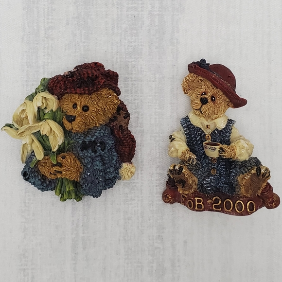 4 Boyd's Bears & Friends Brooches and Mini Pillow - Picture 7 of 11
